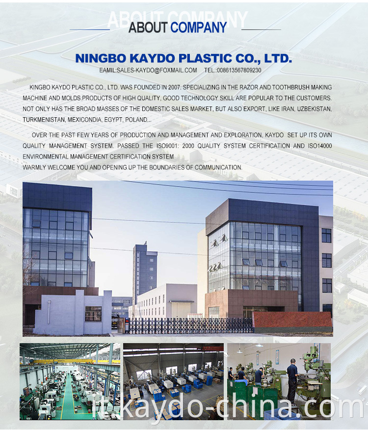 Ningbo Kaydo Razor Stampo produttori di iniezione professionale stampo per rasoio in plastica